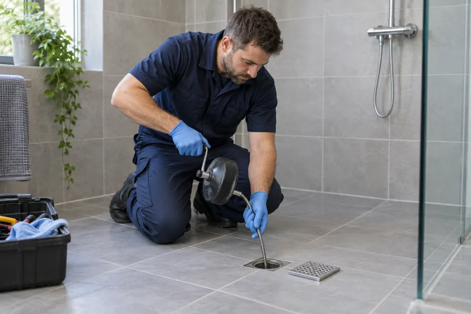 Banyo Gideri Açma için temsili tesisat çalışma görseli